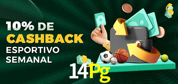 10% de bônus de cashback na 14Pg